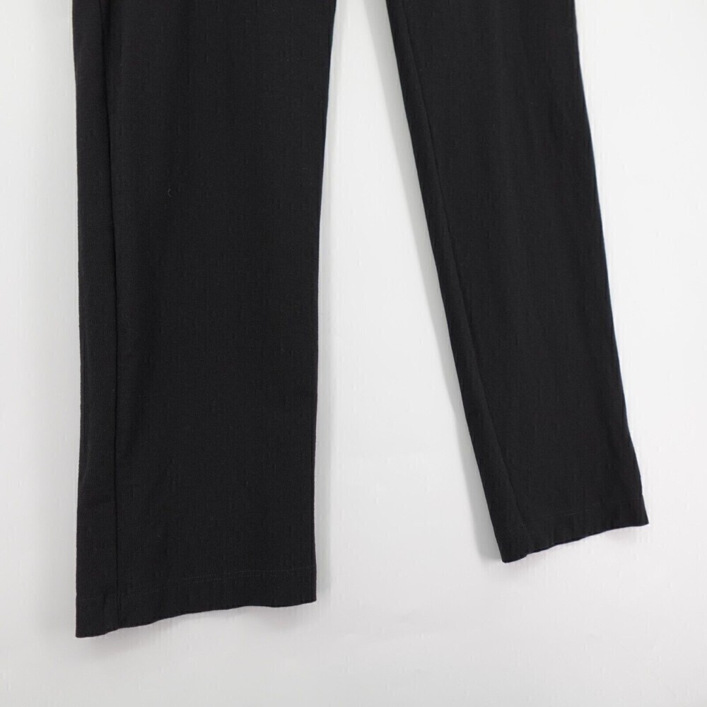Eileen Fisher Washable Stretch Crepe Pants Womens Small Black Ankle Lagenlook - Picture 3 of 14